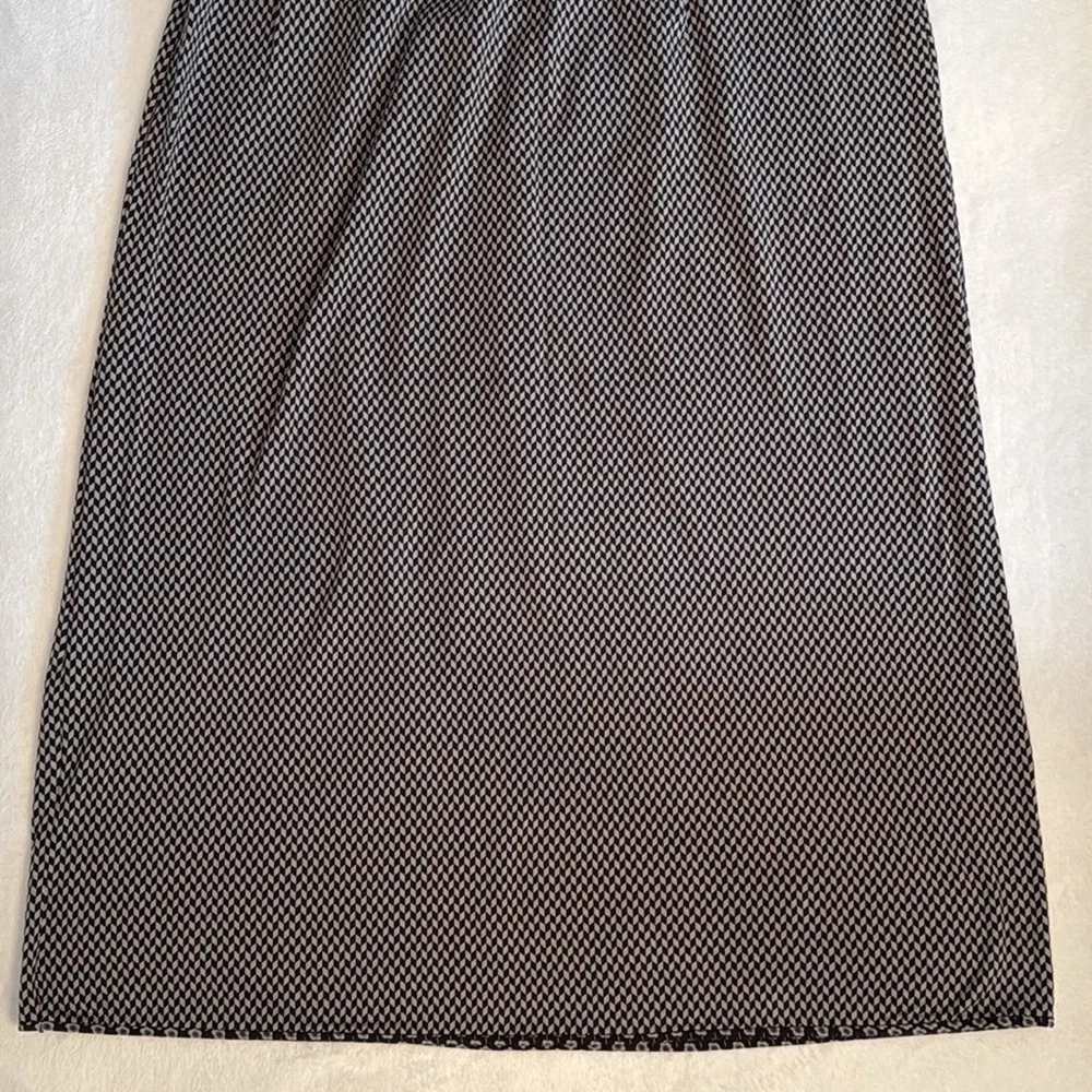 {NWT} Gudrun Sjoden | Geometric Print Lyocell Stretch Skirt Black/Gray (XL) - Picture 12 of 15